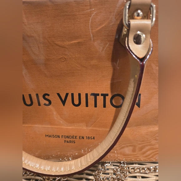 Louis Vuitton LV Small Shopping Tote Bag Crossbody Bag With PVC Cover - Picture 5 of 6